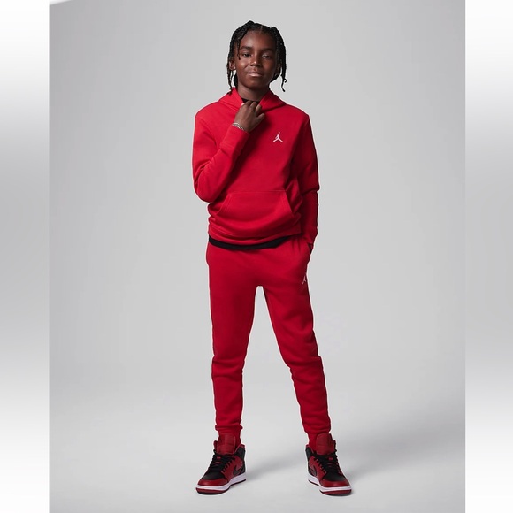 Jordan MJ Brooklyn Big Kids' Fleece Pullover Hoodie Sz L - Picture 8 of 10